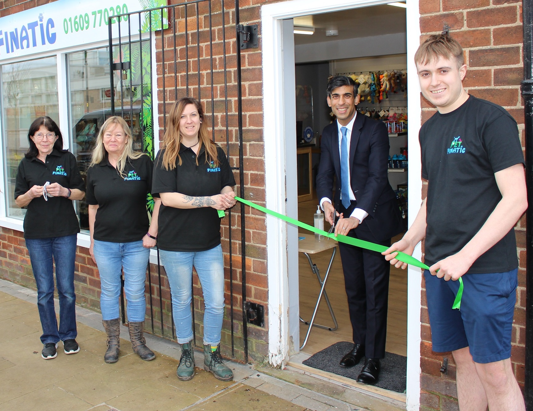 Rishi opens new Northallerton town centre business Rishi Sunak